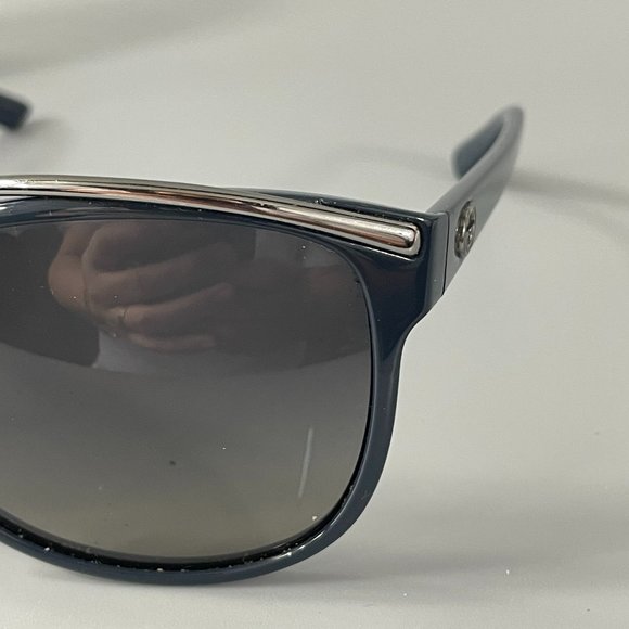 GUCCI⚡Navy Blue Cat Eye GG 3155 Gradient Lens Sunglasses W/Case - Picture 7 of 13
